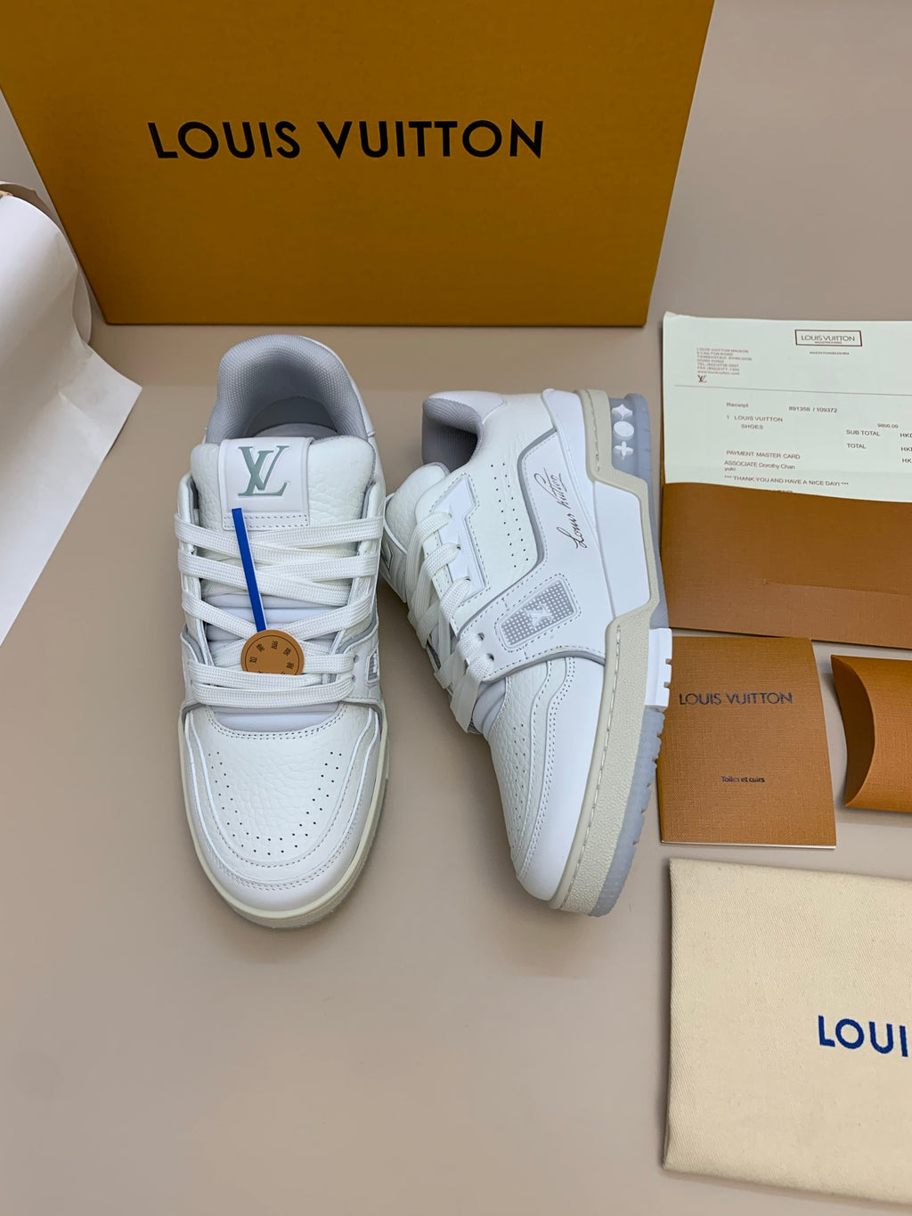 White Casual Lace-Up Sneakers with Air Cushioning