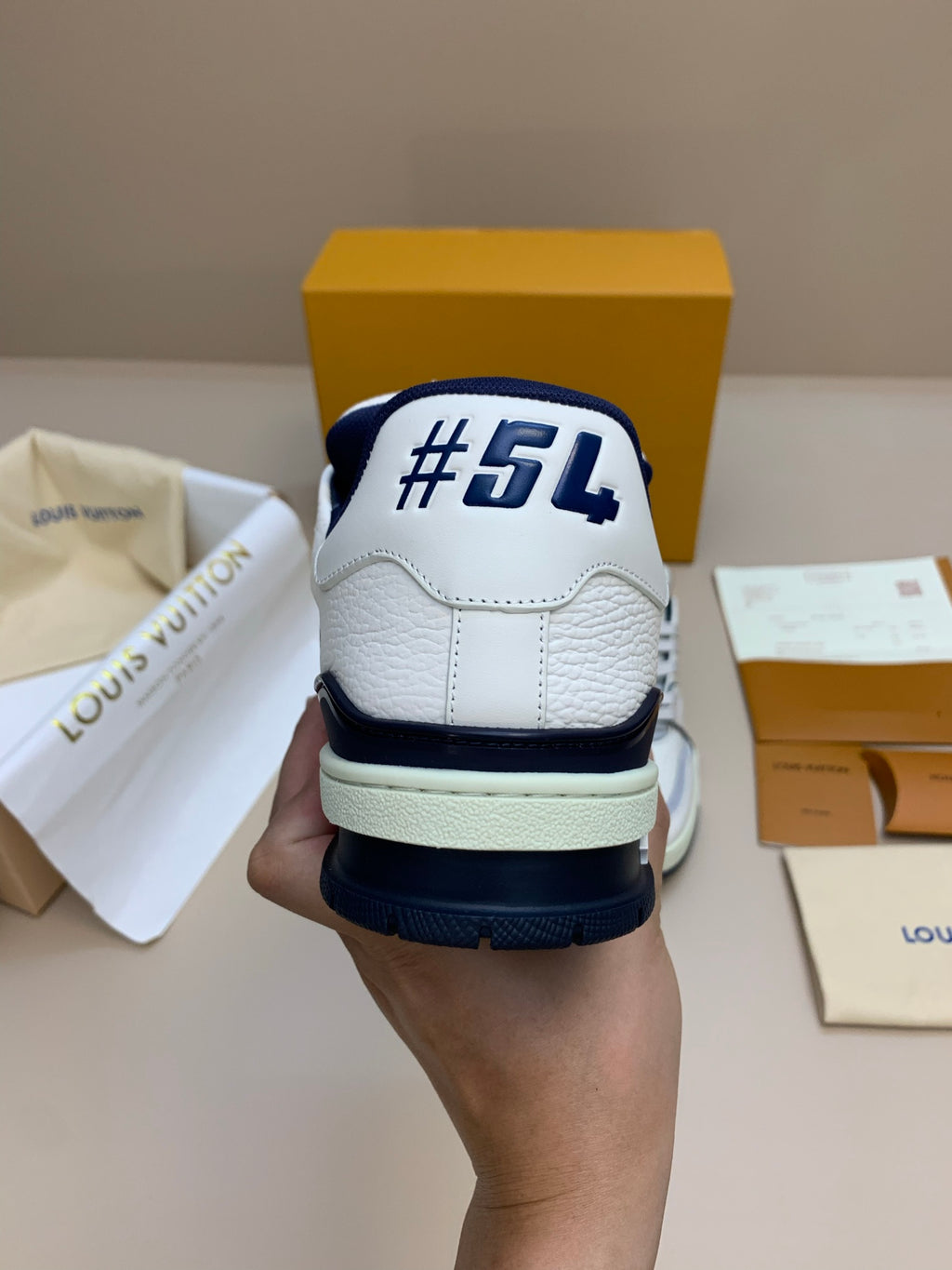 White Low-Top Sneakers with Perforated Toe Cap
