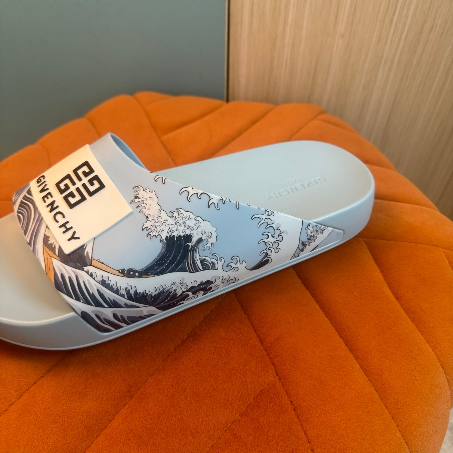 Light Blue Graphic Slide Sandals - Product image 7