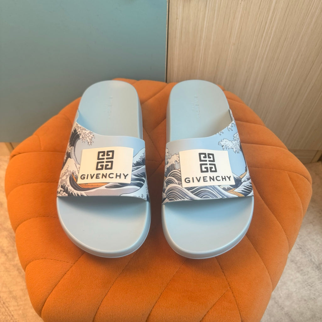 Light Blue Graphic Slide Sandals - Product image 8