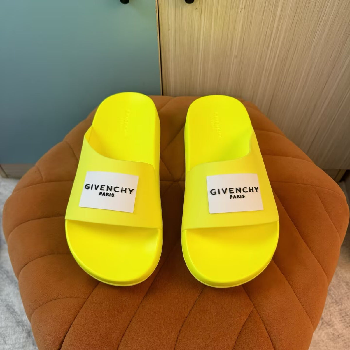 Yellow Slide Slippers with Strap - Product image 9