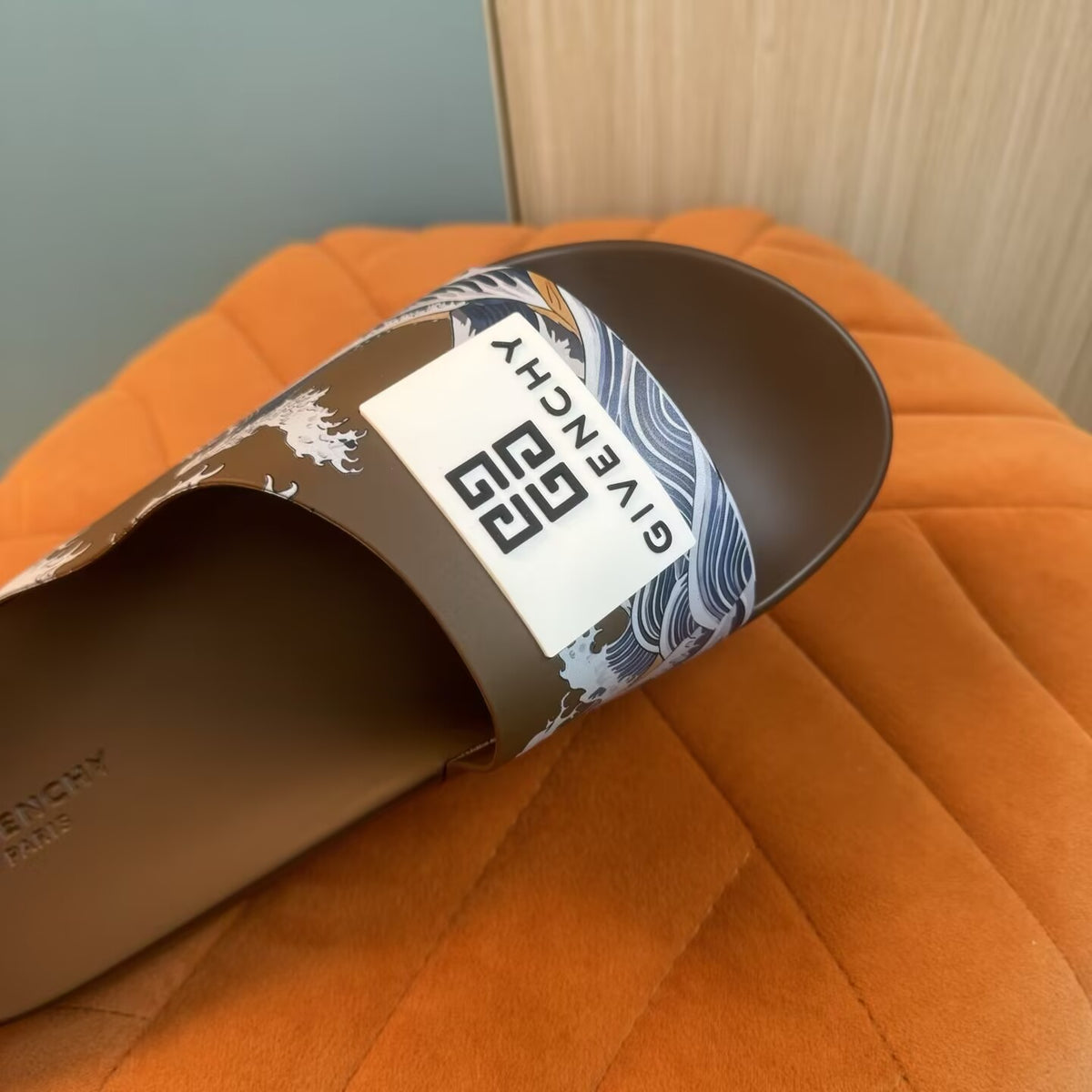 Brown Graphic Print Slide Sandals - Product image 8