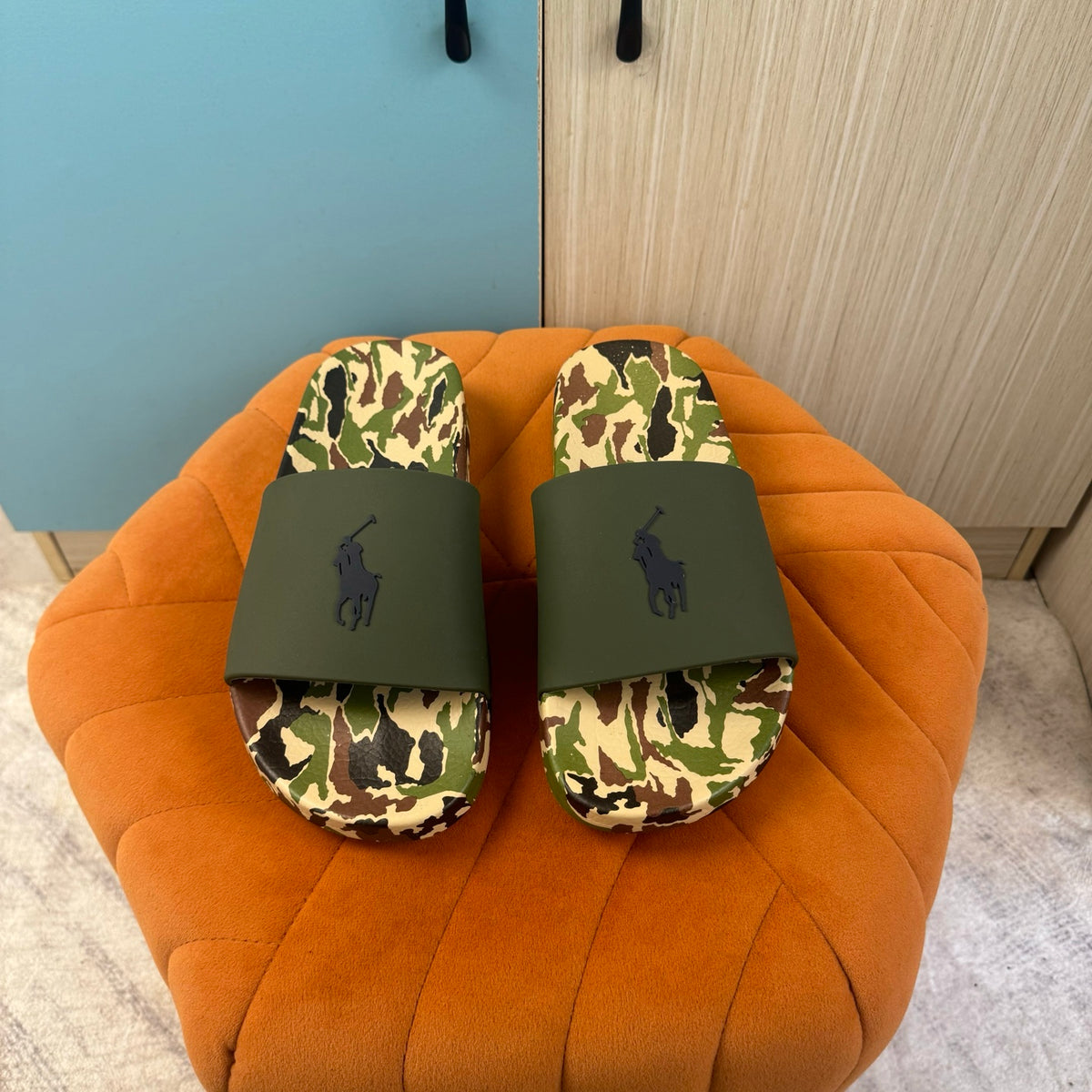 Camouflage Slide Sandals with Patterned Upper - Product image 7