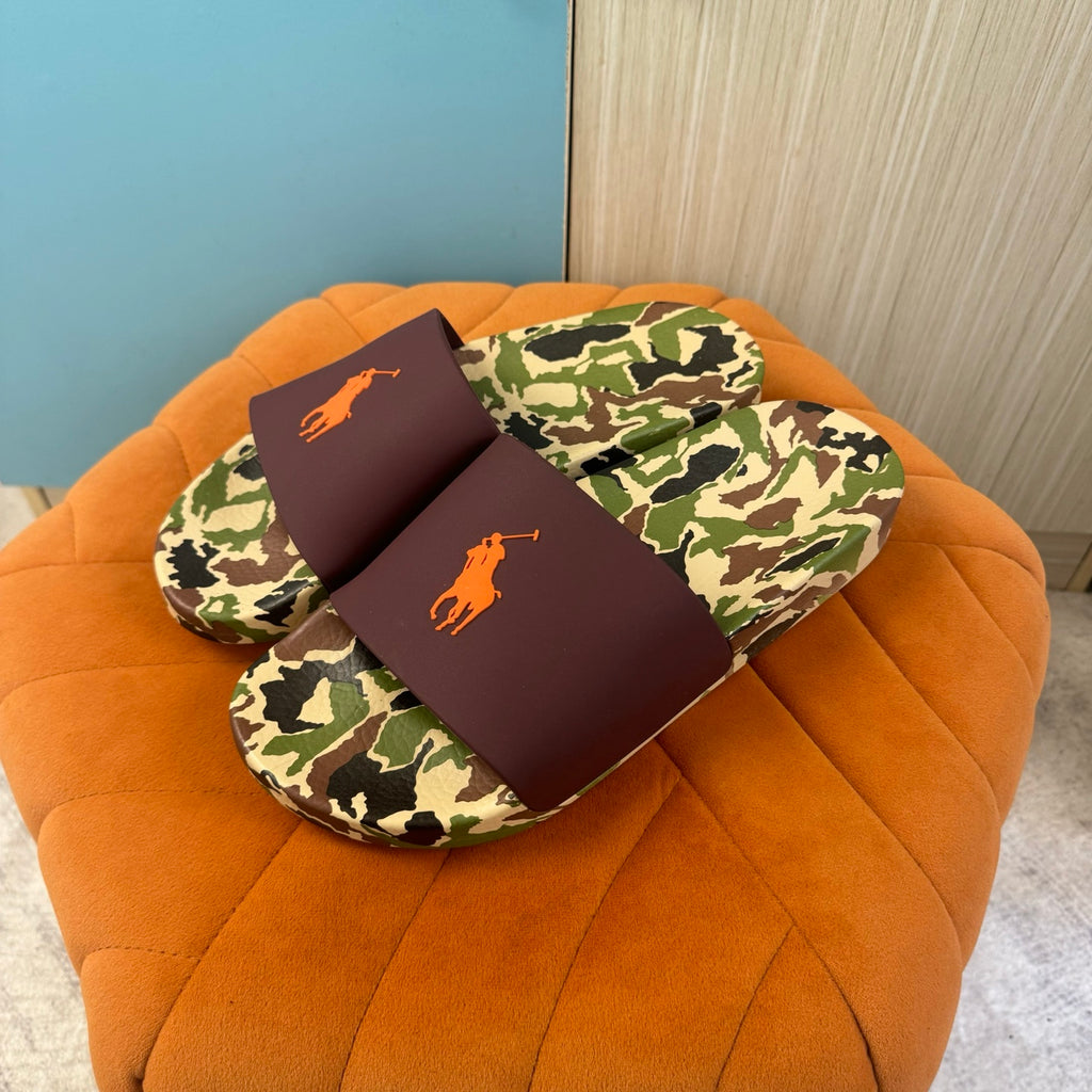 Camouflage Print Slide Sandals with Solid Strap - Product image 7