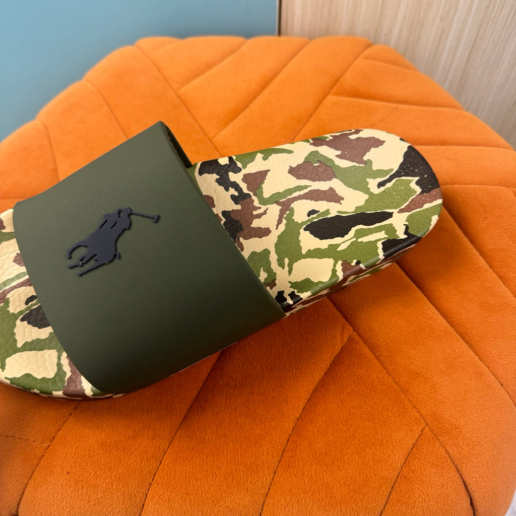 Camouflage Slide Sandals with Patterned Upper - Product image 9