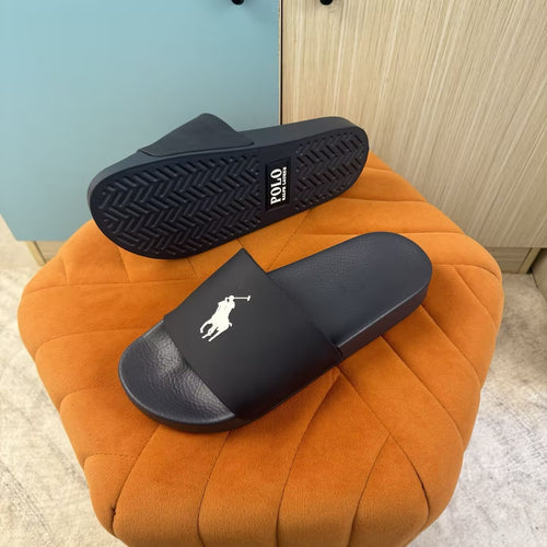 Black Slide Sandals with Embossed Sole - Product image 7