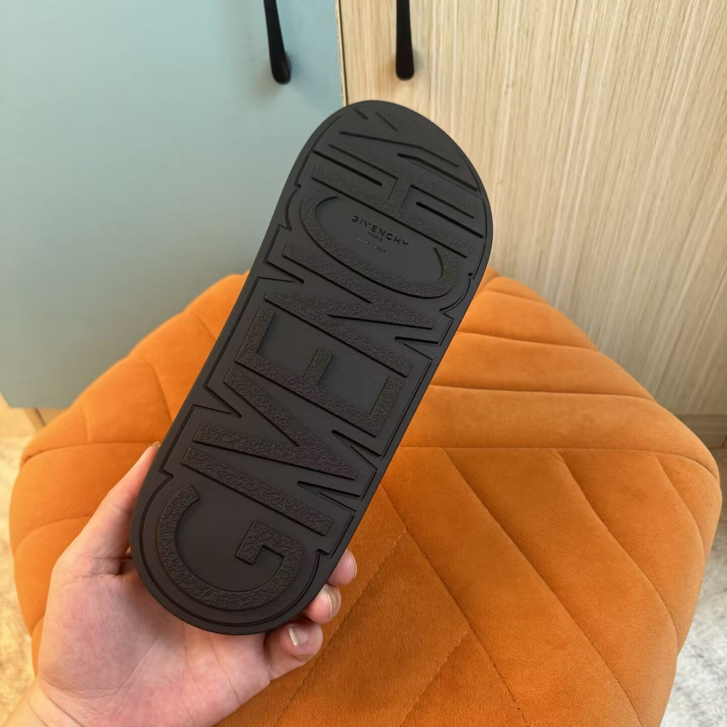 Black Slide Sandals with Gold Accents - Product image 8