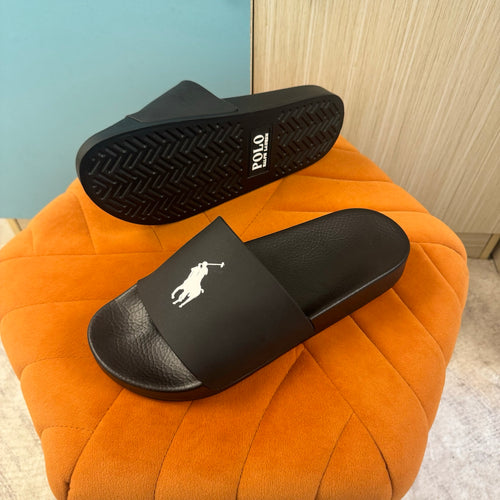 Black Slide Sandals with Textured Strap - Product image 7
